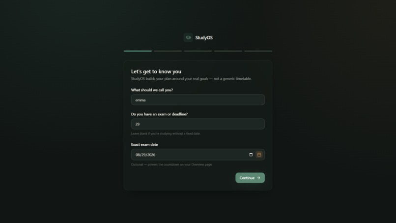 StudyOS – screenshot 1