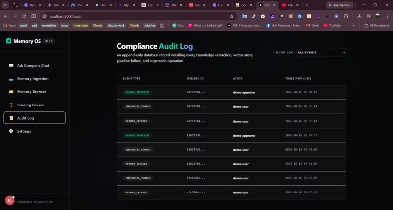 Company Memory OS – screenshot 5