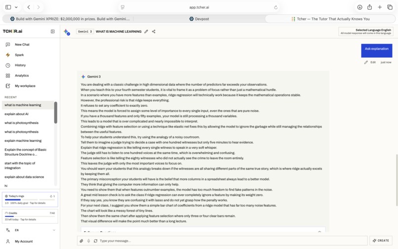 Tcher – AI-Powered Learning – screenshot 7