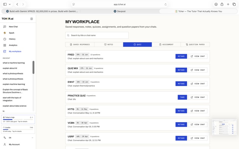 Tcher – AI-Powered Learning – screenshot 10