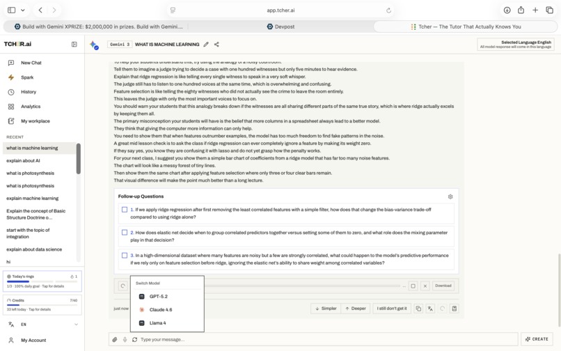 Tcher – AI-Powered Learning – screenshot 11