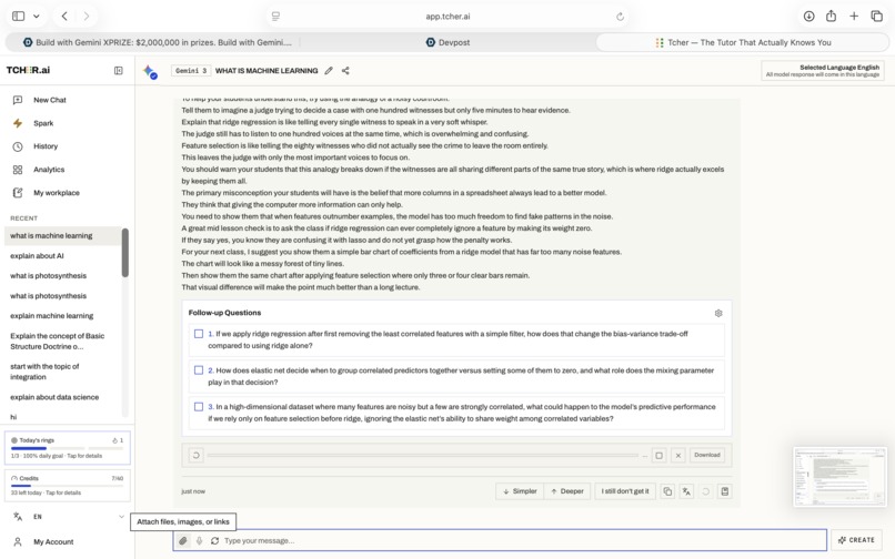 Tcher – AI-Powered Learning – screenshot 13