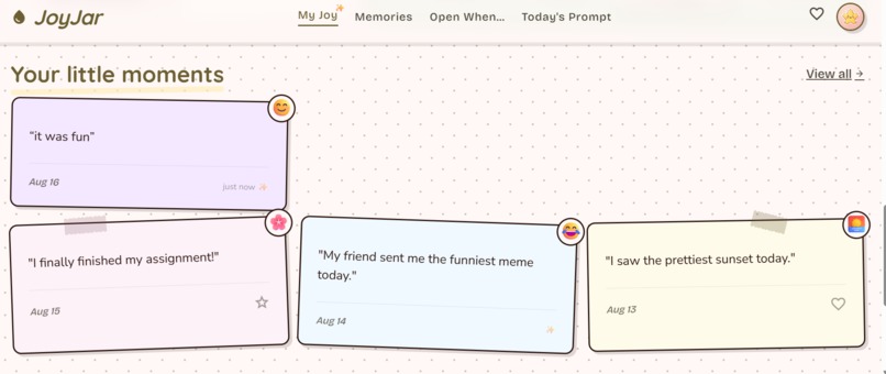 JoyJar – screenshot 3