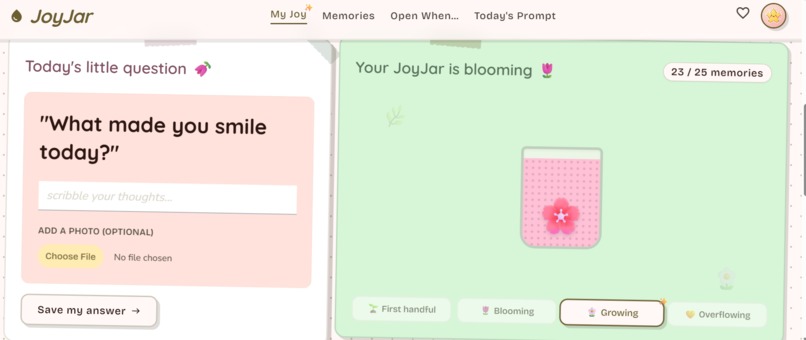 JoyJar – screenshot 2