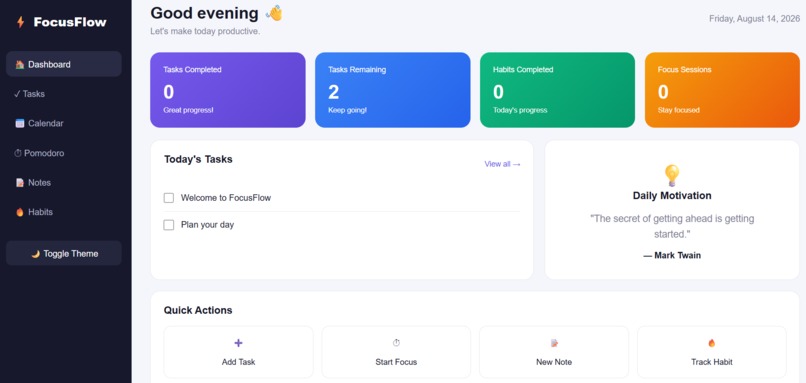 productivity tool – screenshot 1