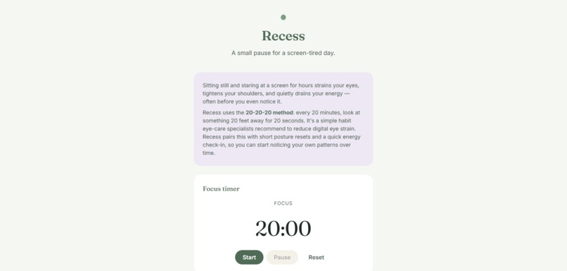 Recess – screenshot 1