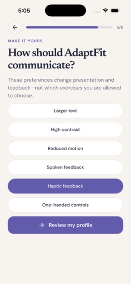 AdaptFit – screenshot 8