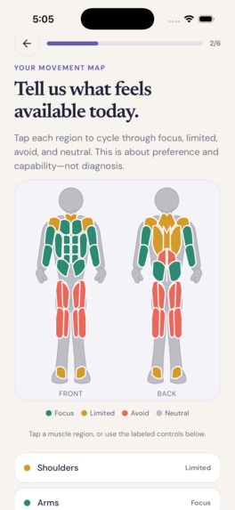 AdaptFit – screenshot 2