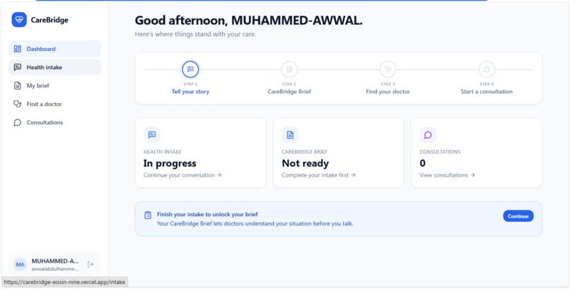 CAREBRIDGE – screenshot 3