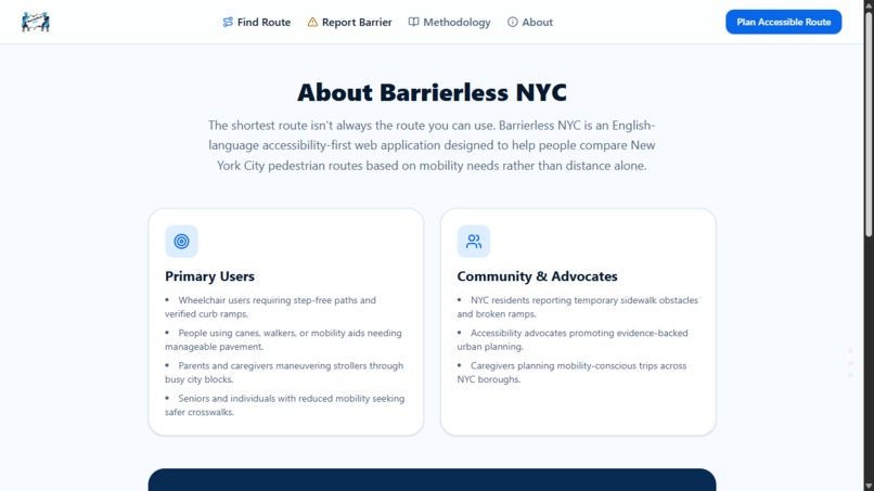 Barrierless NYC – screenshot 3