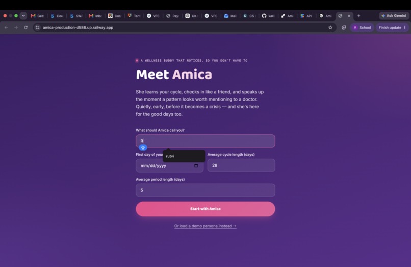 Amica – screenshot 1