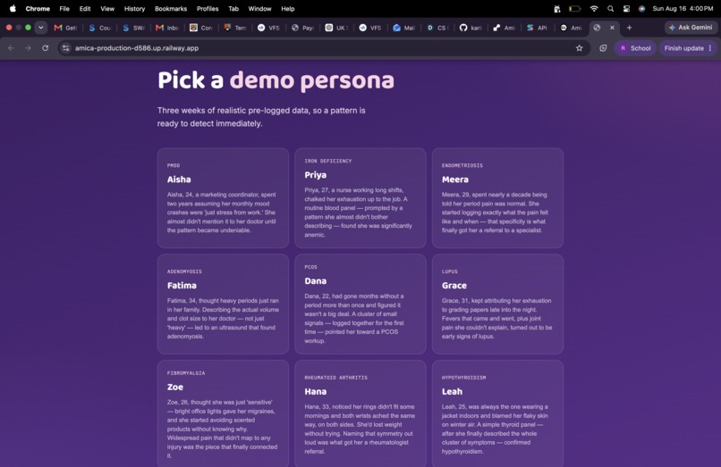 Amica – screenshot 2