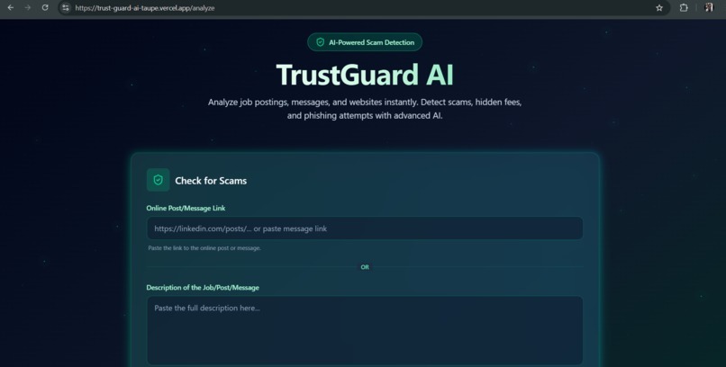 TrustGuard-AI – screenshot 1