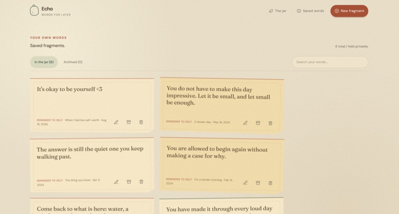Echo – screenshot 2
