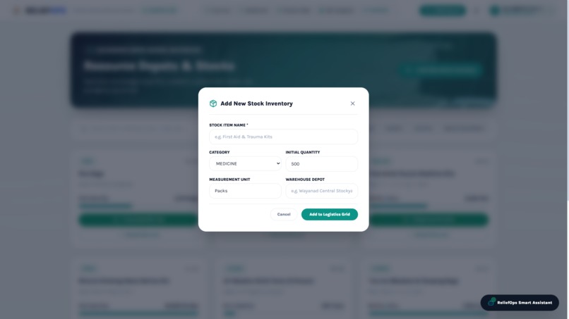 Ai based disaster relief and resources allocation system – screenshot 8