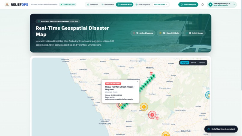 Ai based disaster relief and resources allocation system – screenshot 3