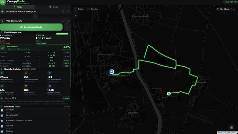 CanopyRoute – screenshot 1