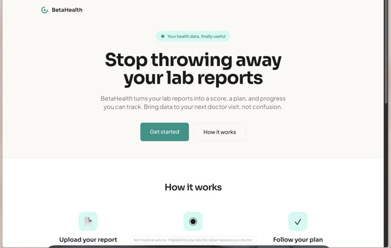 Betahealth – screenshot 1