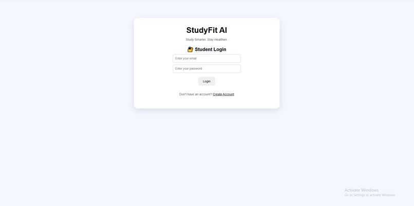 StudyFit AI – screenshot 1