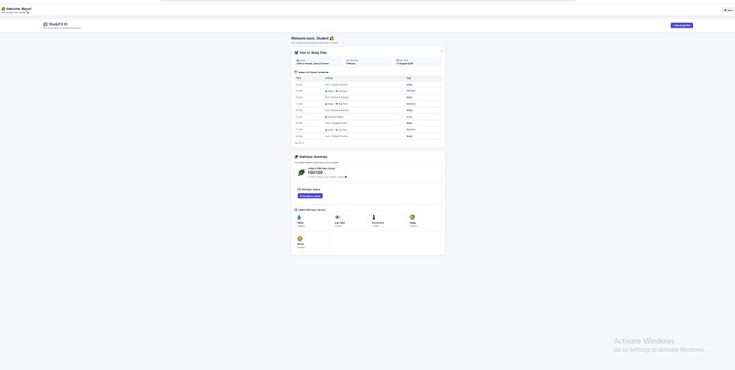 StudyFit AI – screenshot 3