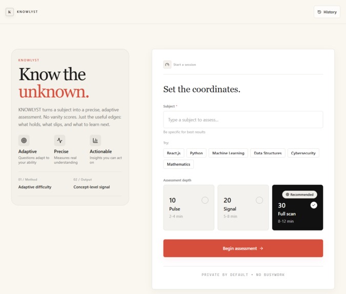 KNOWLYST – screenshot 1