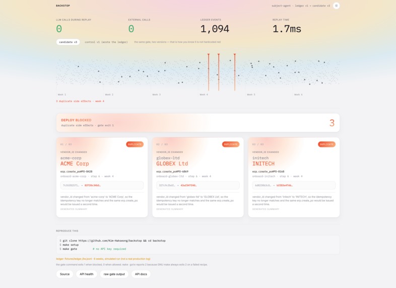 Backstop – screenshot 1