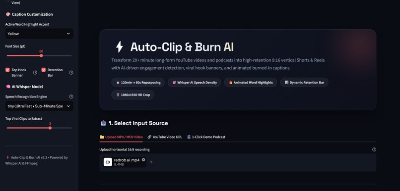 Auto-Clip & Burn AI – screenshot 1