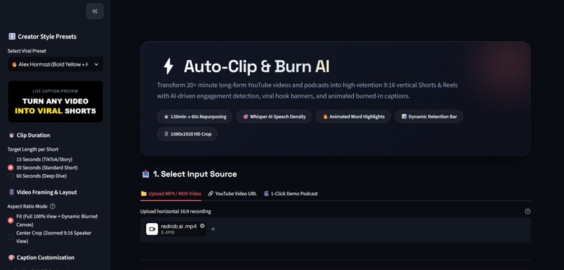 Auto-Clip & Burn AI – screenshot 2