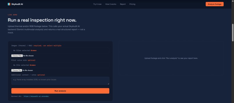 SkyAudit AI – screenshot 2