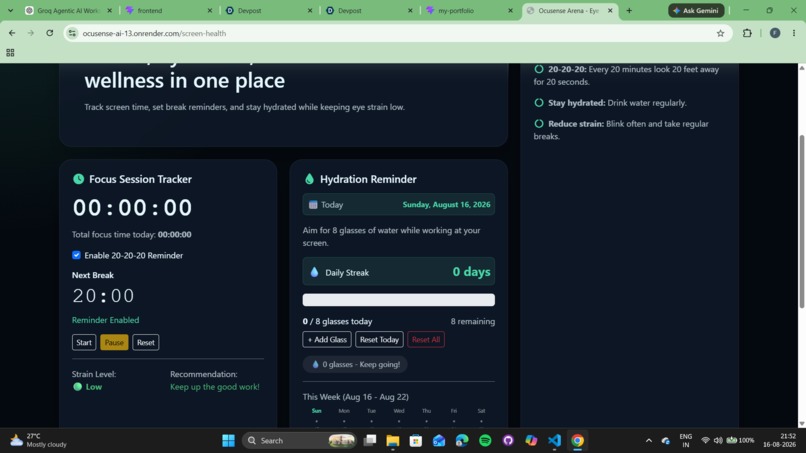 Ocusense – screenshot 1