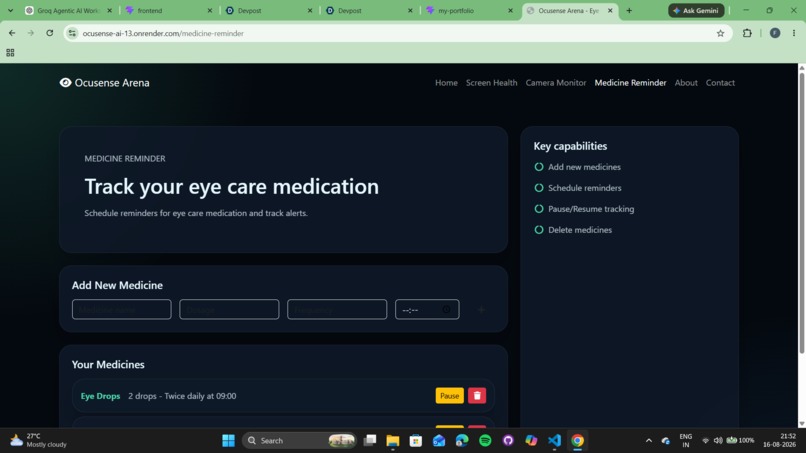 Ocusense – screenshot 3