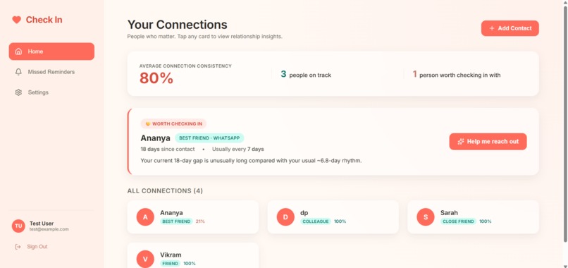 Check In – screenshot 1