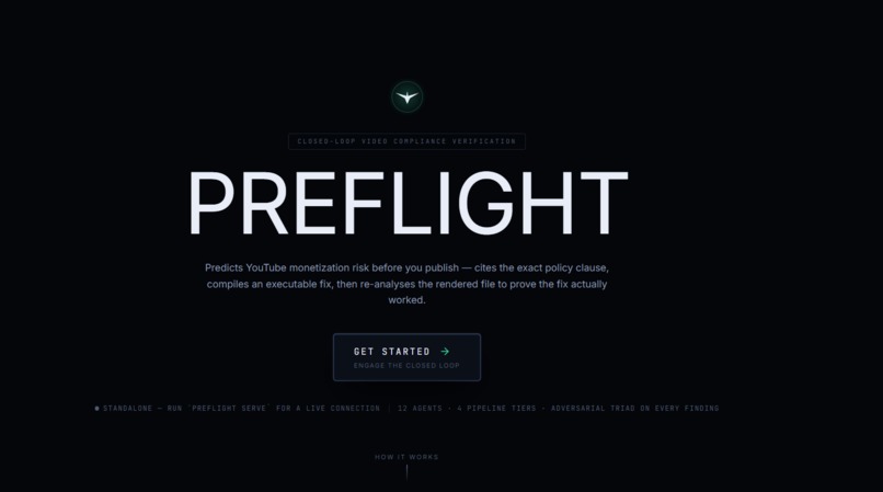 PREFLIGHT — Autonomous Video Assurance Engine – screenshot 1