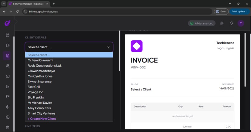 BillReve  – screenshot 3