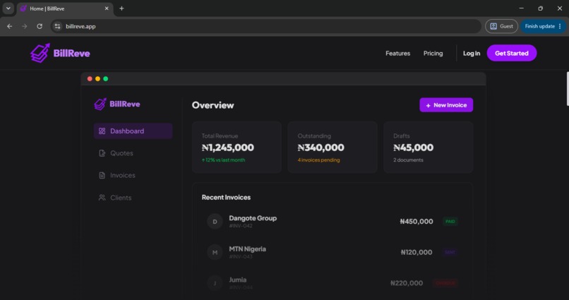BillReve  – screenshot 5