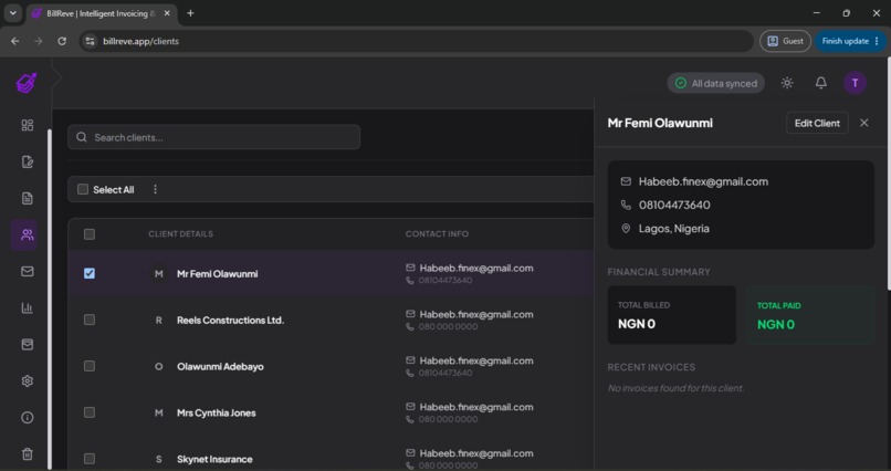 BillReve  – screenshot 6