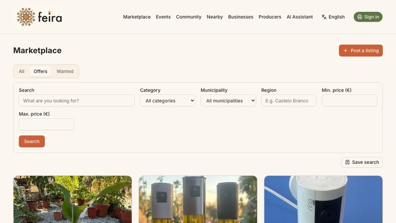 Feira – screenshot 1