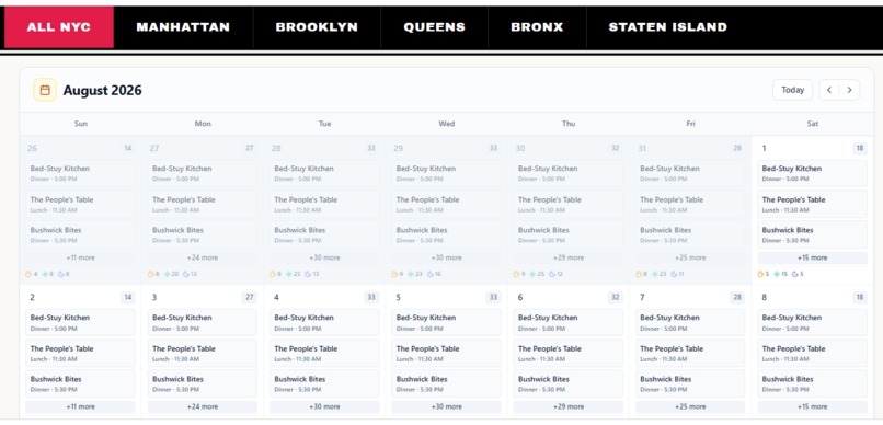 NYC Free Meals Calendar – screenshot 2