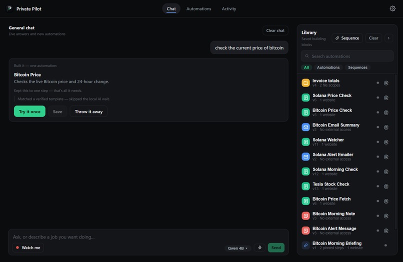 PrivatePilot – screenshot 2