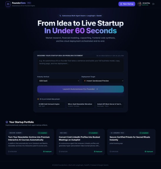 FounderZero – screenshot 1