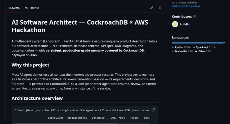 AI Software Architect – screenshot 1