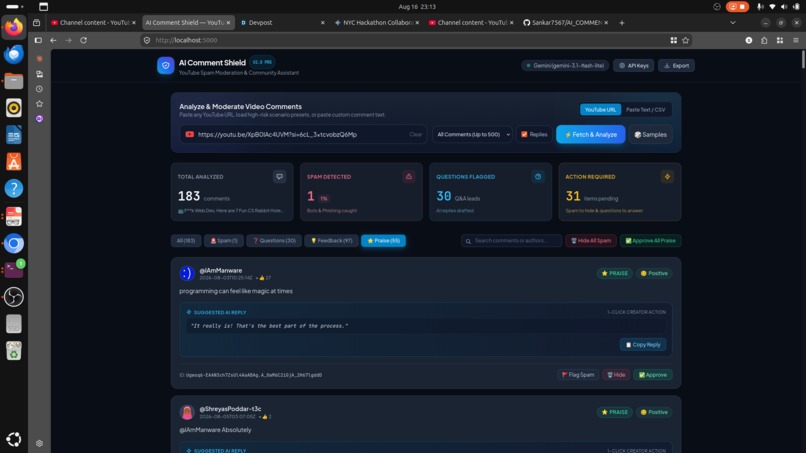 AI Comment Shield – screenshot 3