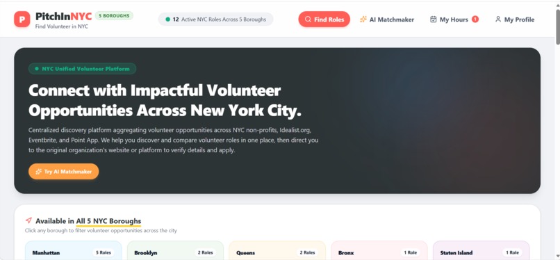PitchInNYC - Volunteer Finder – screenshot 3