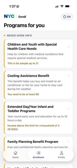 NYC Easy Enroll – screenshot 4