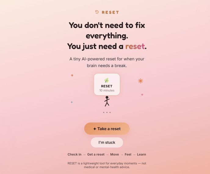 RE:SET – screenshot 1