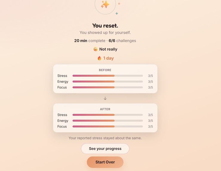 RE:SET – screenshot 2