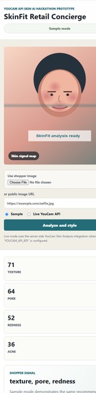 SkinFit Retail Concierge – screenshot 1