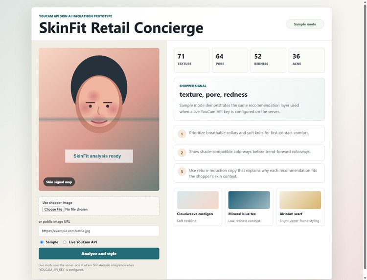 SkinFit Retail Concierge – screenshot 2