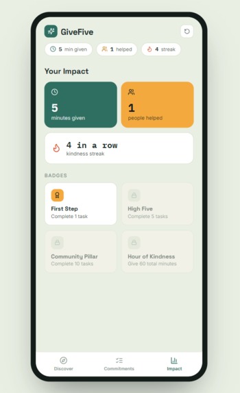 GiveFive – screenshot 5