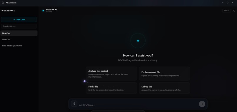 DEVSPA — AI-Powered Developer OS – screenshot 1